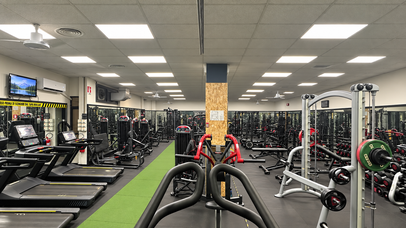 Panoramica della sala Body Club Via Dante